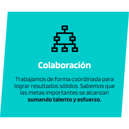 Valor corporativo: Colaboración - Trabajamos de forma coordinada para lograr resultados sólidos